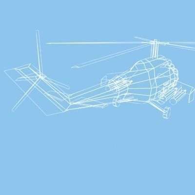 mi24 russian military helicopter 3D model_2