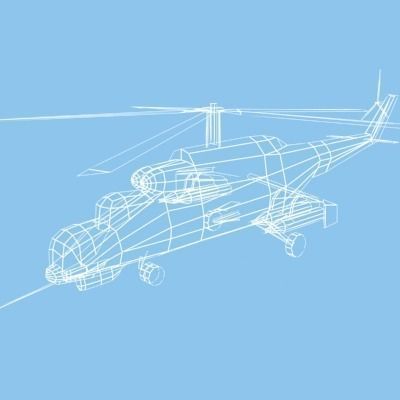 mi24 russian military helicopter 3D model_9