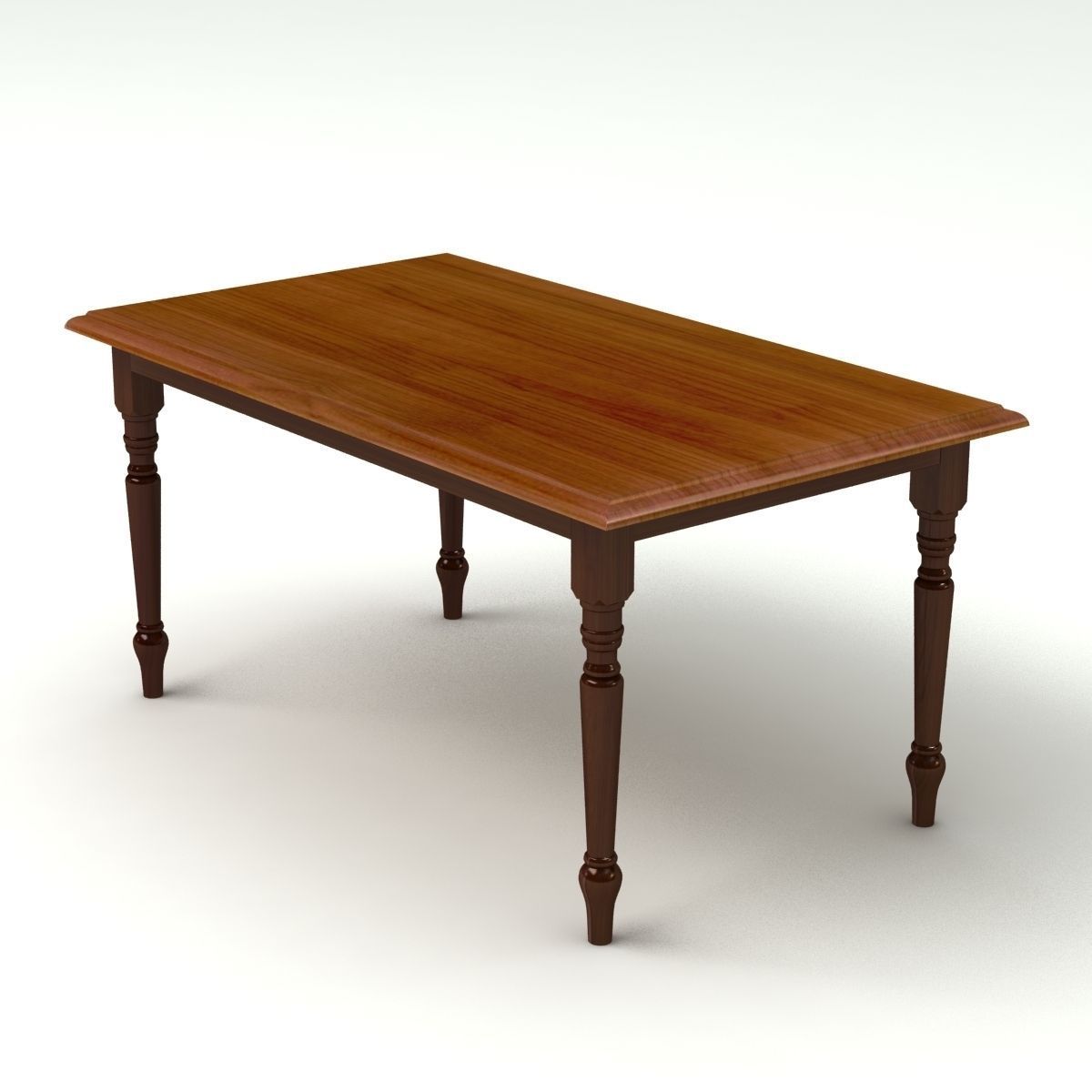 Woden Table 08 3D model_4
