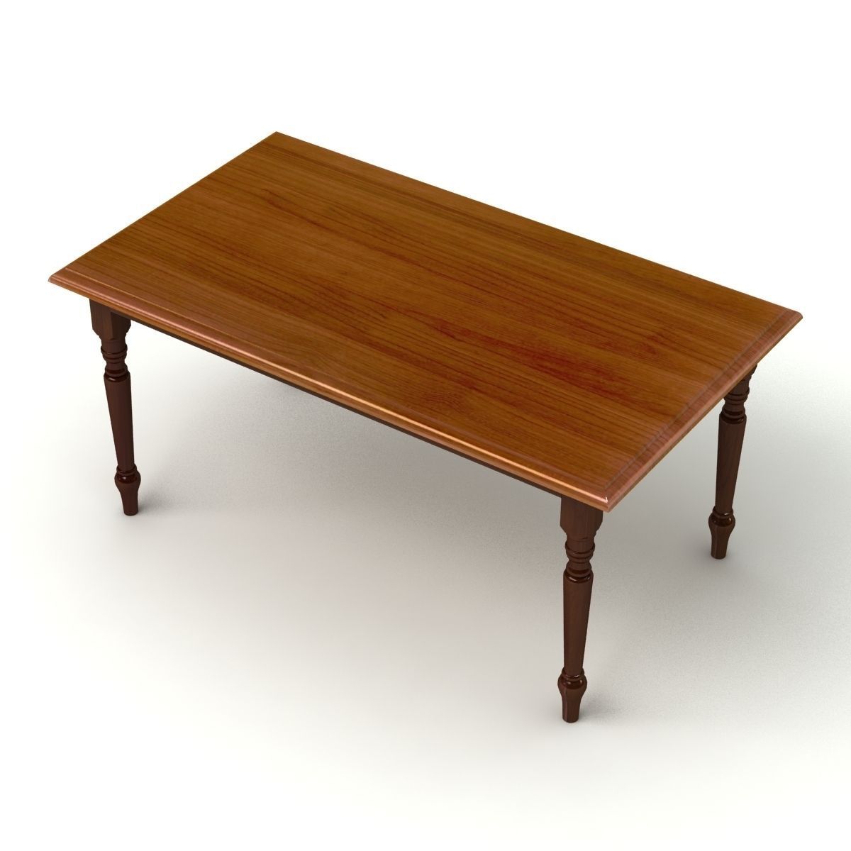 Woden Table 08 3D model_2