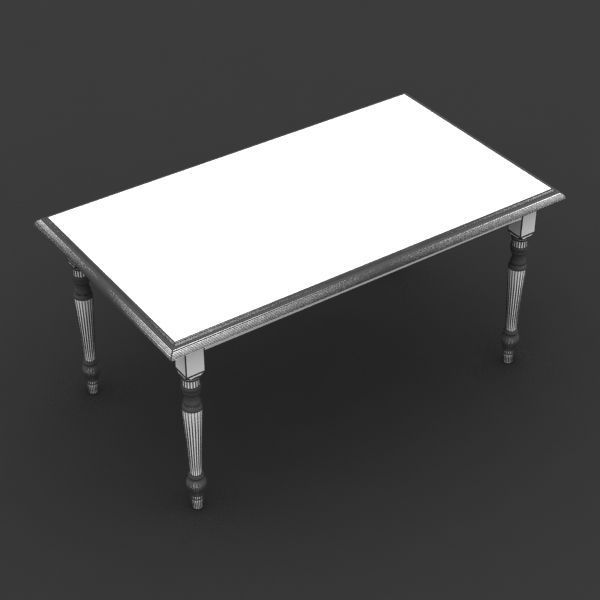 Woden Table 08 3D model_6