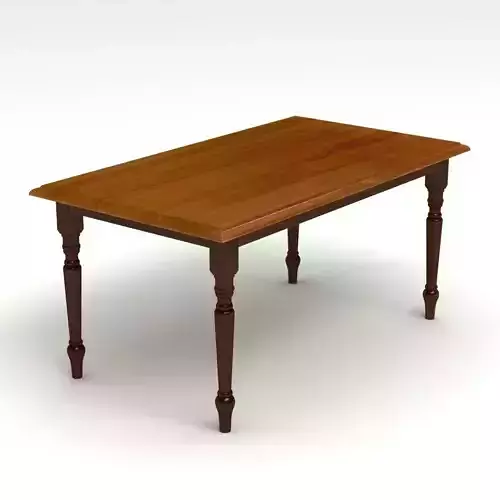 Woden Table 08 3D model