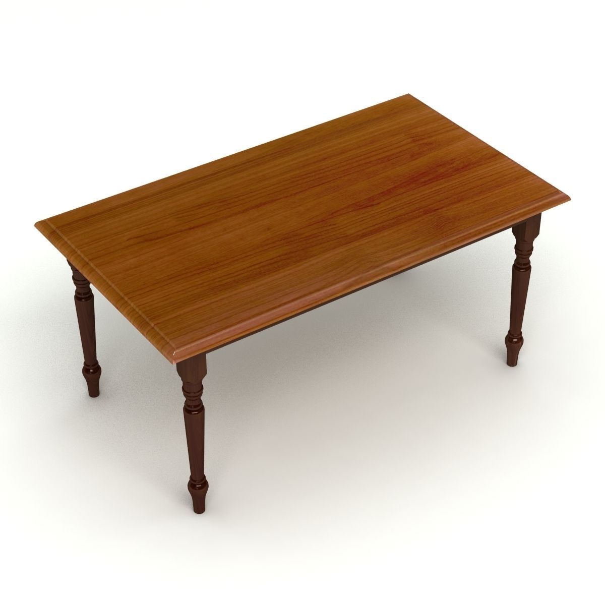 Woden Table 08 3D model_9