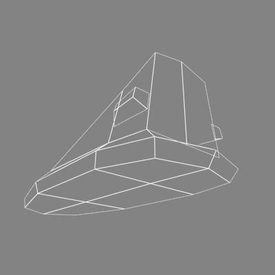 BHoverCraft car 3D model_0