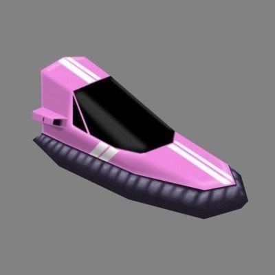 BHoverCraft car 3D model_2
