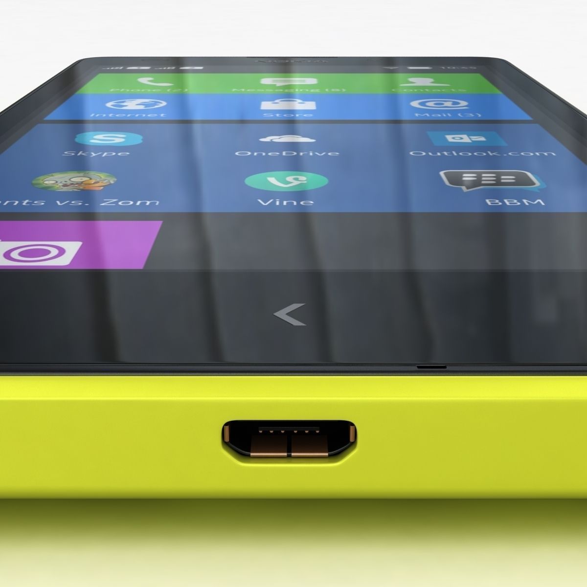 Nokia XL and XL Dual Yellow 3D model_13