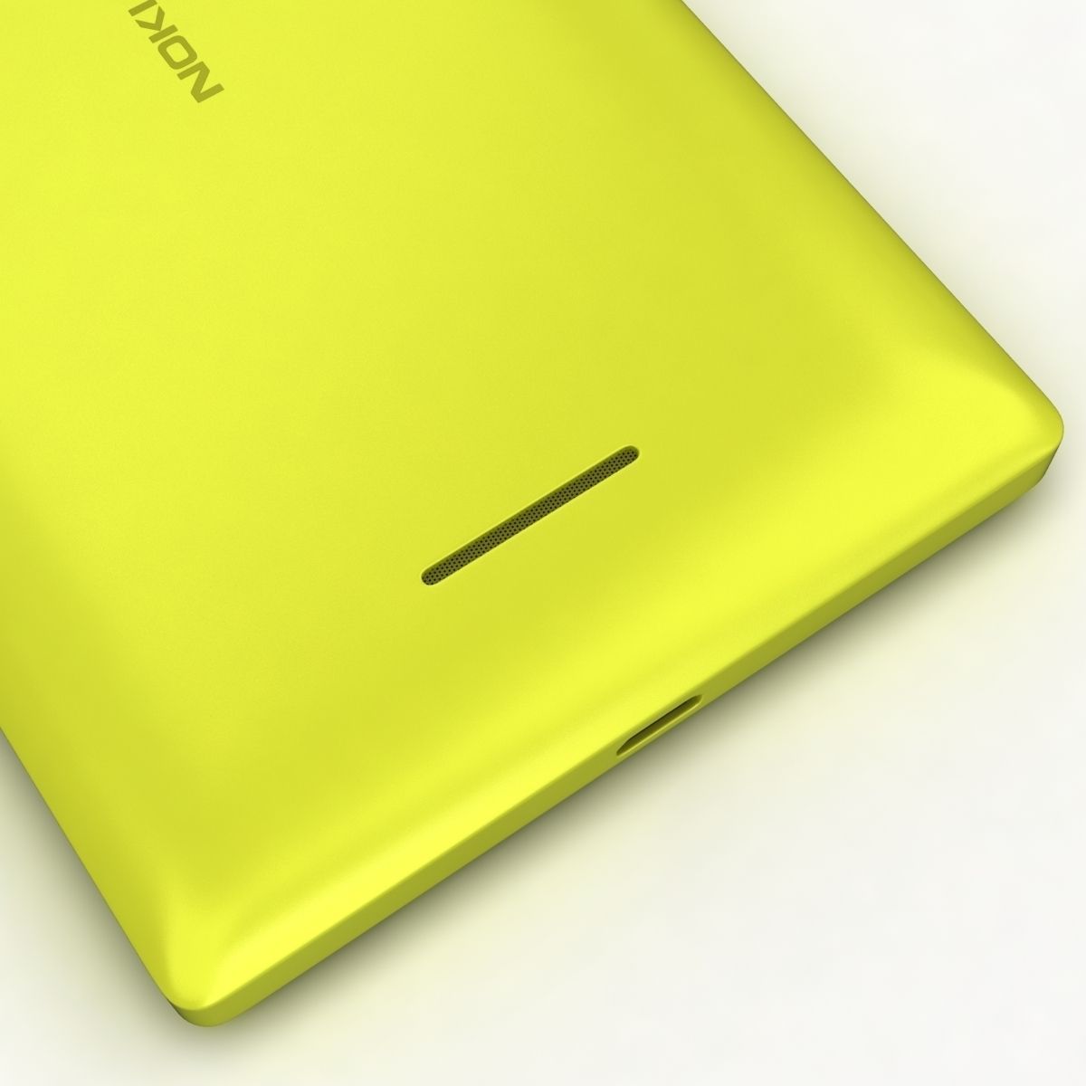 Nokia XL and XL Dual Yellow 3D model_11