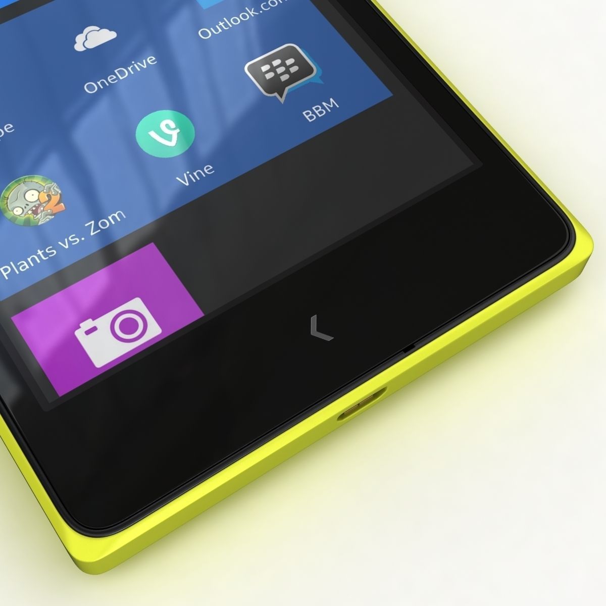 Nokia XL and XL Dual Yellow 3D model_7