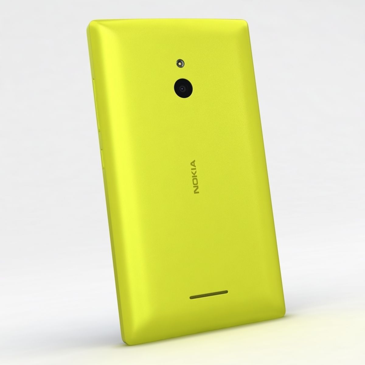 Nokia XL and XL Dual Yellow 3D model_3
