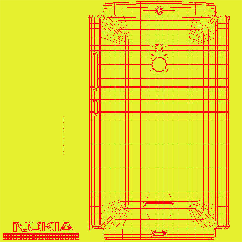 Nokia XL and XL Dual Yellow 3D model_22