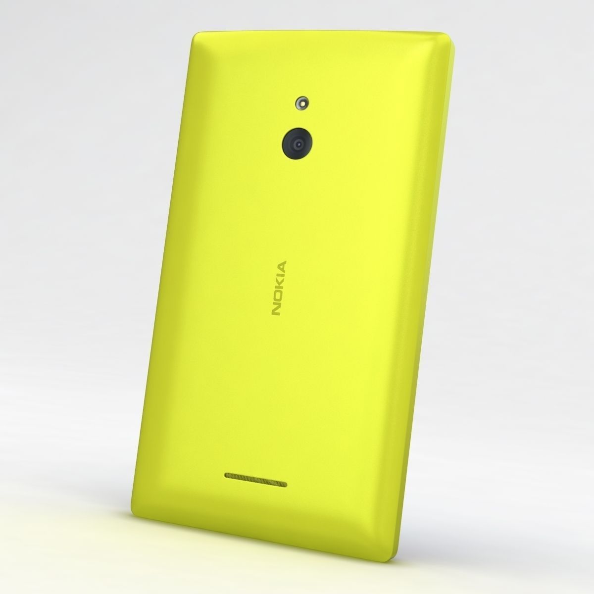 Nokia XL and XL Dual Yellow 3D model_4