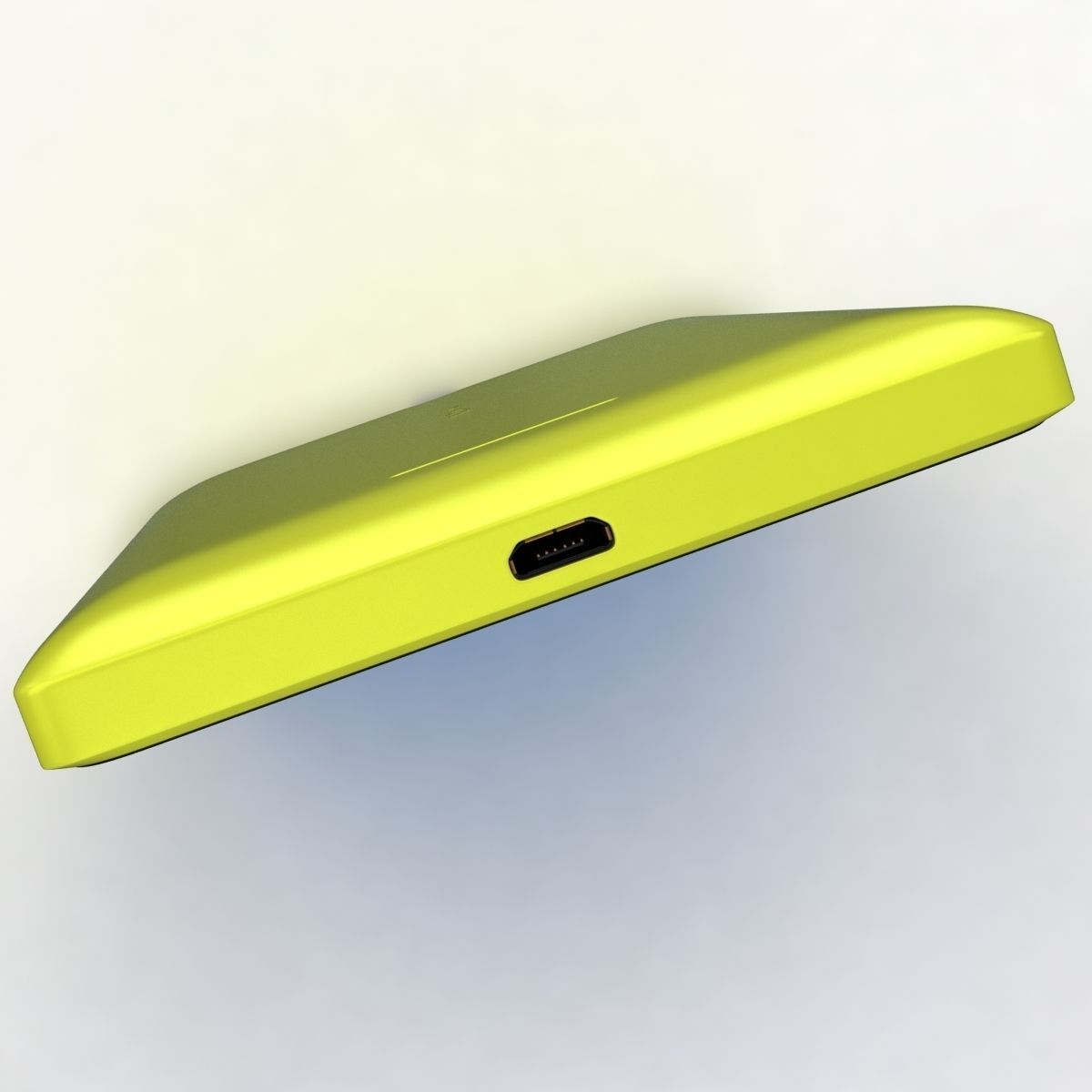 Nokia XL and XL Dual Yellow 3D model_20