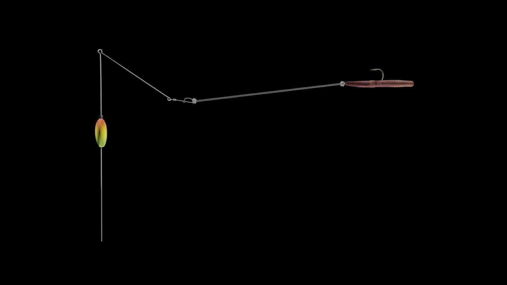 Bottom Bouncer and Worm 3D model_1