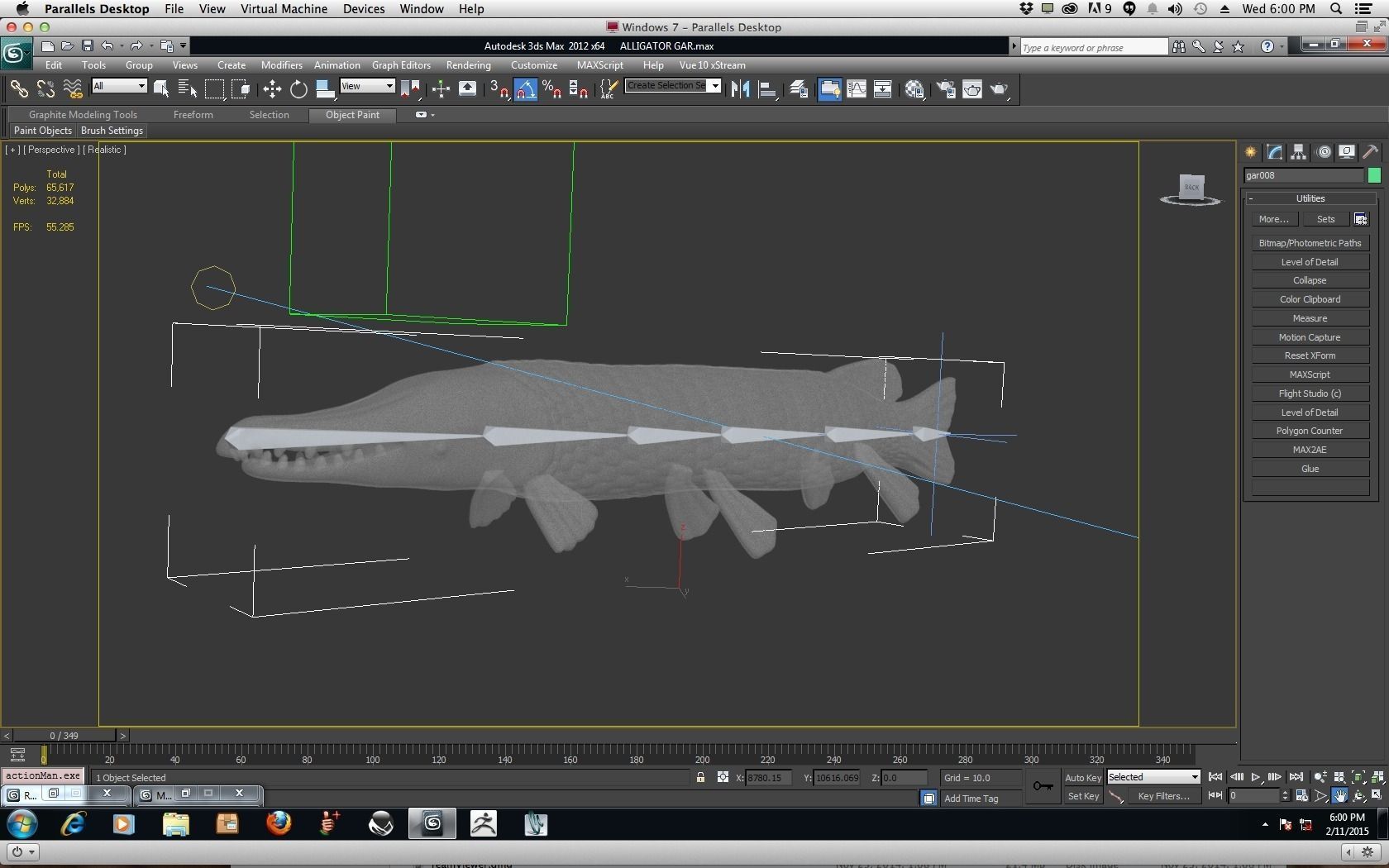 ALLIGATOR GAR 3D model_5