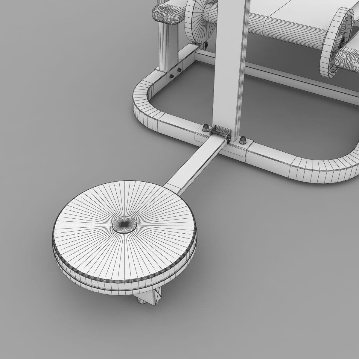 Treadmill tread machine with paws 3D model_17