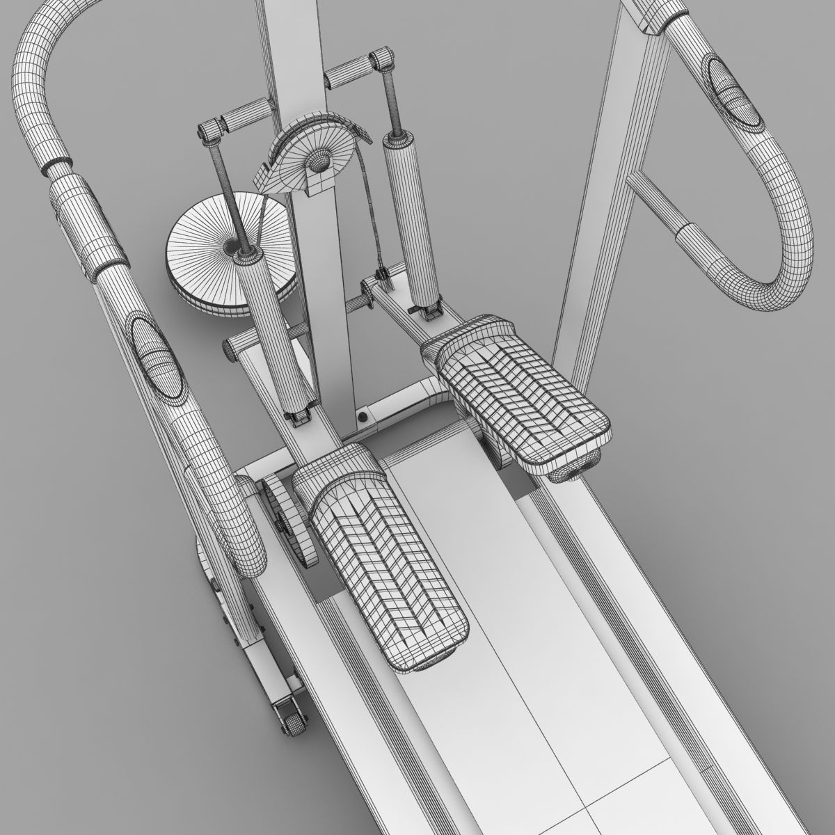 Treadmill tread machine with paws 3D model_16
