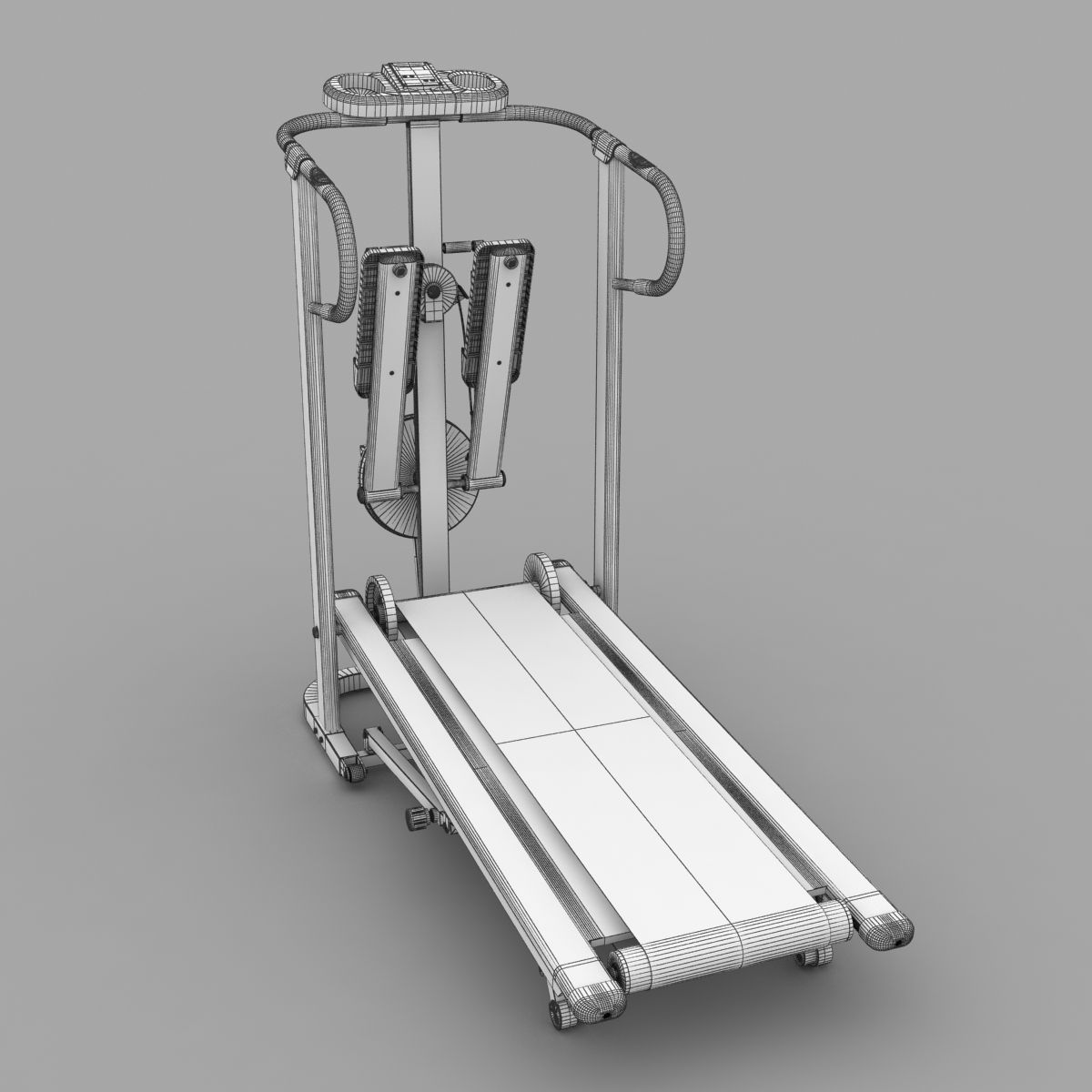 Treadmill tread machine with paws 3D model_15
