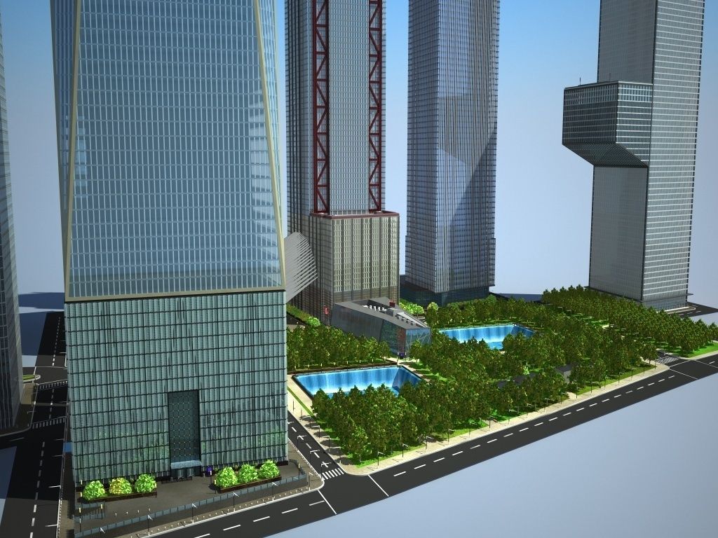 New World Trade Center Complex 3D model_7