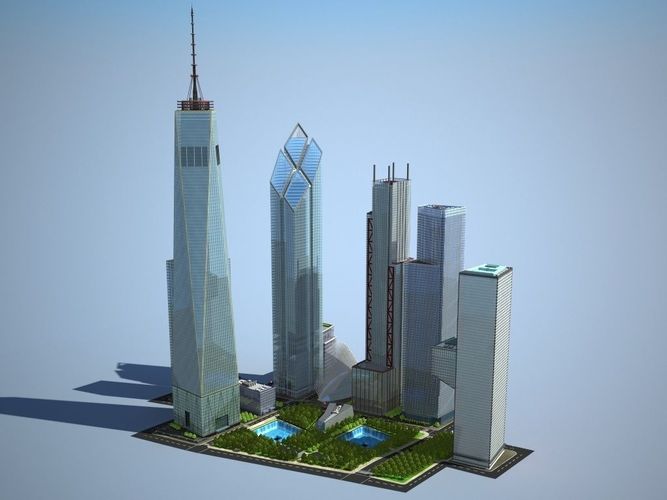 New World Trade Center Complex 3D model
