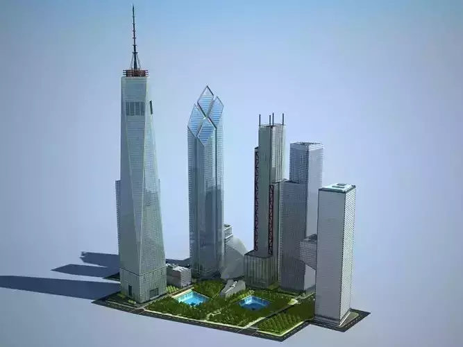 New World Trade Center Complex 3D model