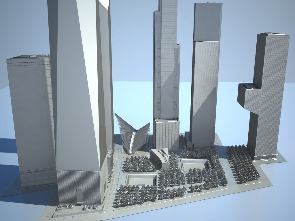 New World Trade Center Complex 3D model_11
