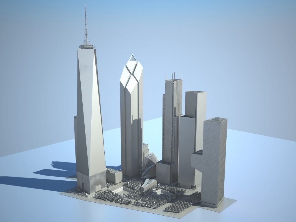 New World Trade Center Complex 3D model_13
