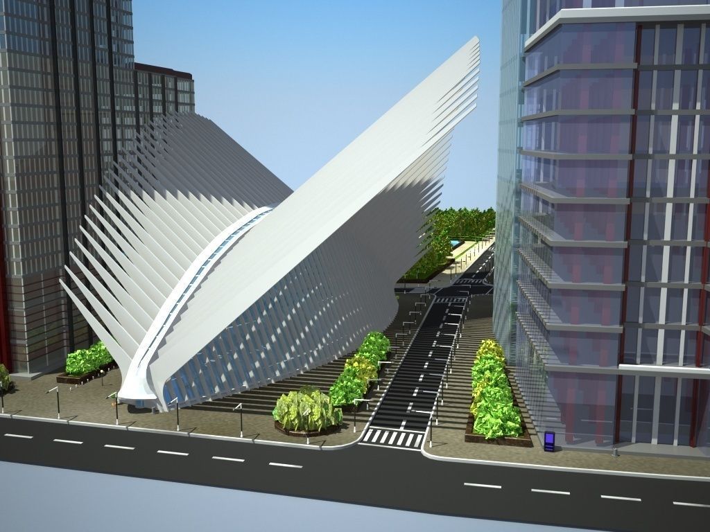 New World Trade Center Complex 3D model_10
