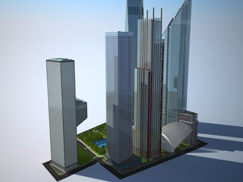 New World Trade Center Complex 3D model_5