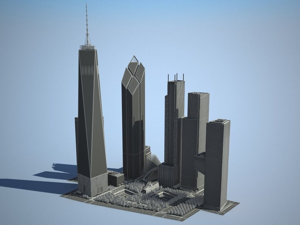 New World Trade Center Complex 3D model_16