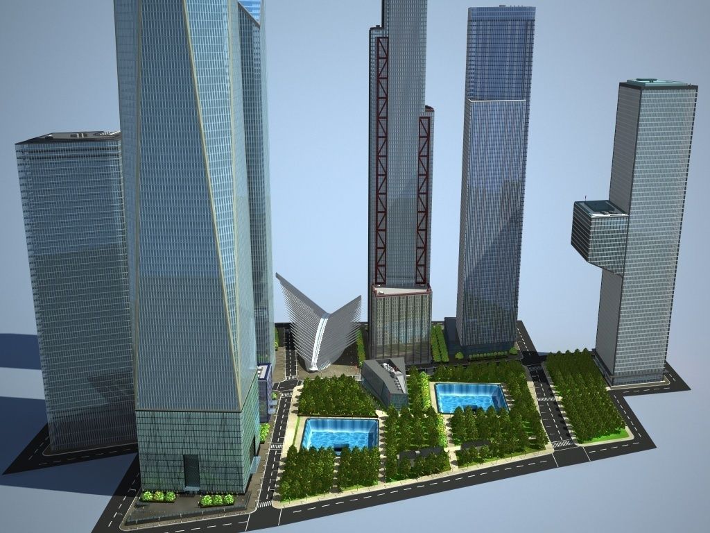 New World Trade Center Complex 3D model_2