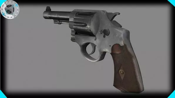 Gun revolver 3D model