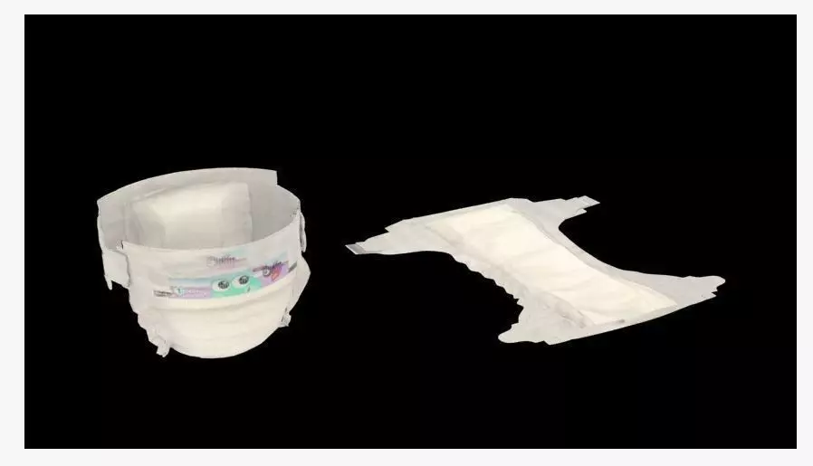 diaper disposable 3D model_0