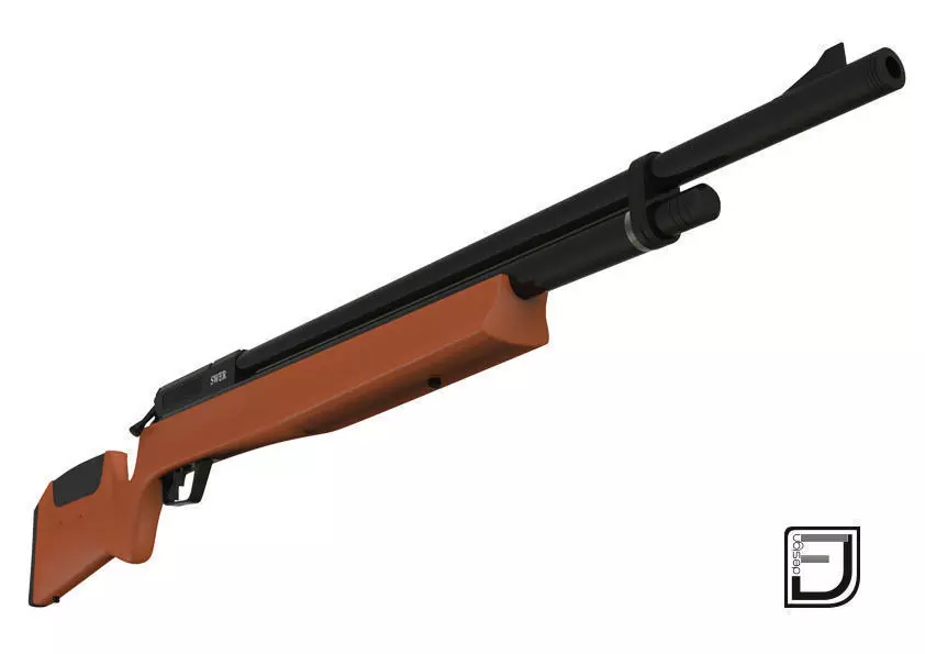 Rifle W-01 3D model