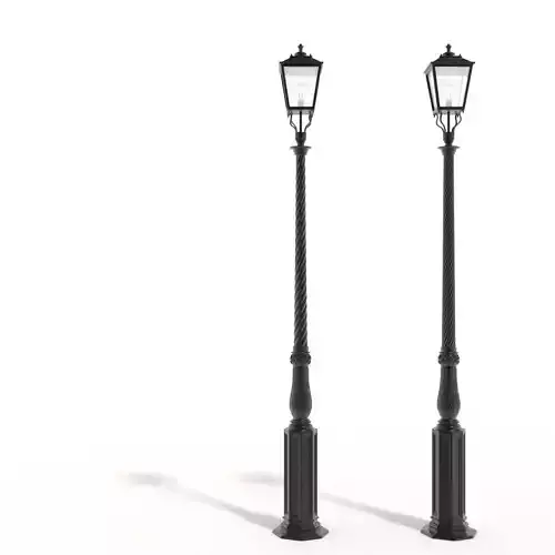 Cast iron street lamps
