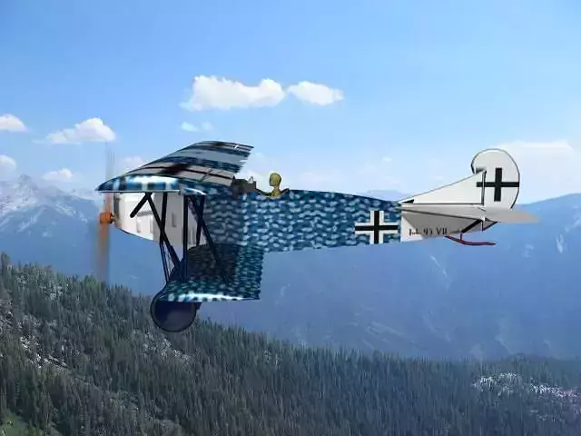 Fokker DVII Toy Plane 2 3D model