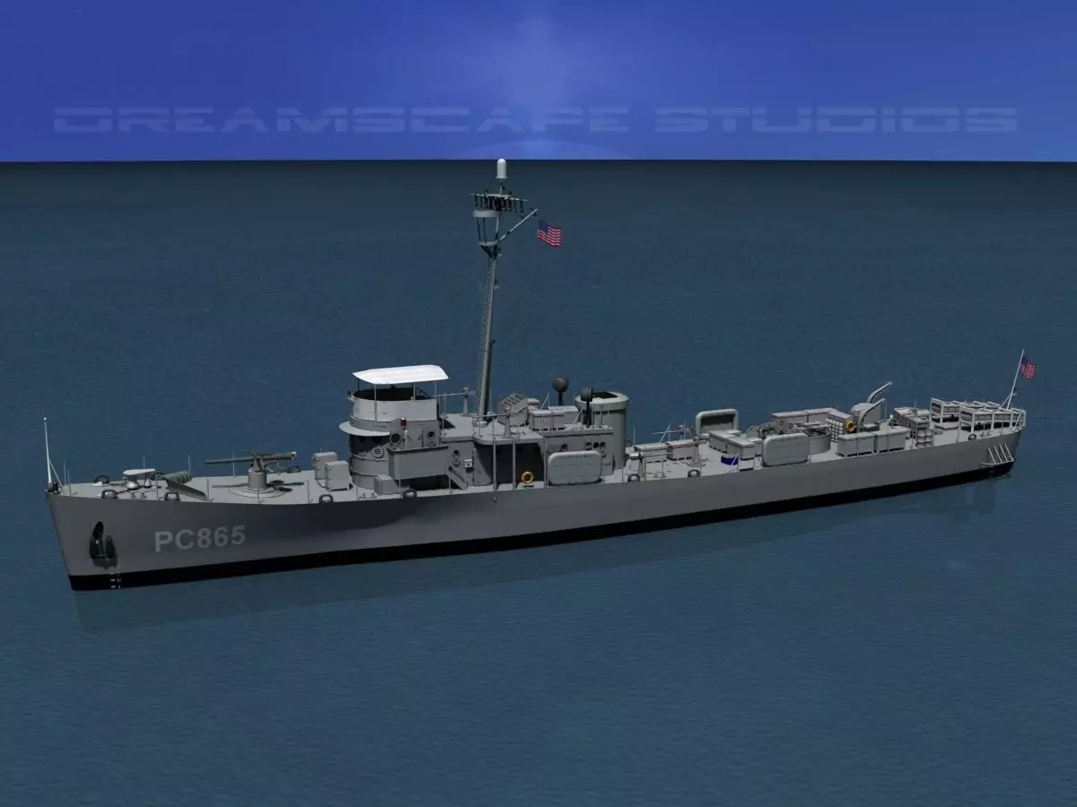 USS PC-865 Subchaser 3D model