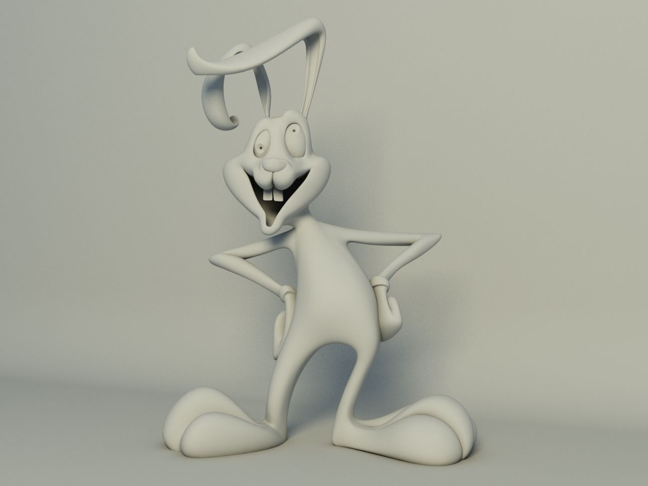 Crazy Rabbit  3D print model_1