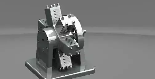 Miniature Pneumatic 6 Cylinder Radial Engine with NX 9