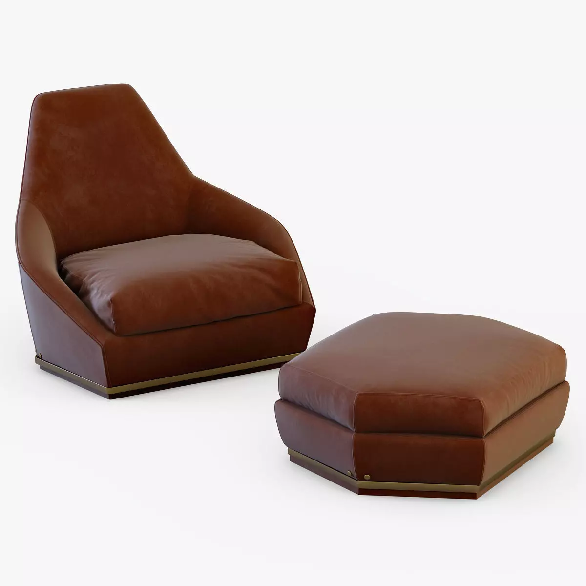 Armchair AOYAMA-LONGHI 3D model_0