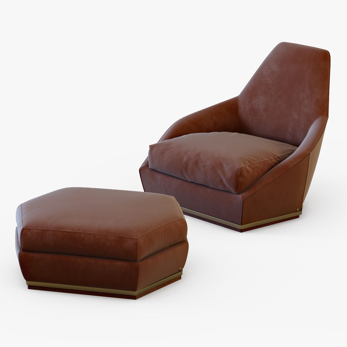 Armchair AOYAMA-LONGHI 3D model_4