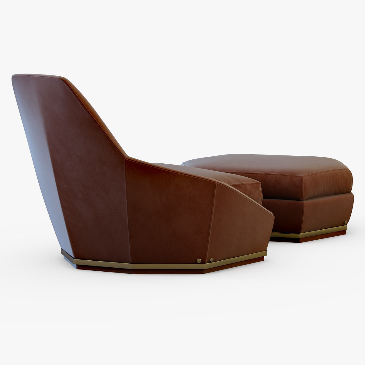 Armchair AOYAMA-LONGHI 3D model_2