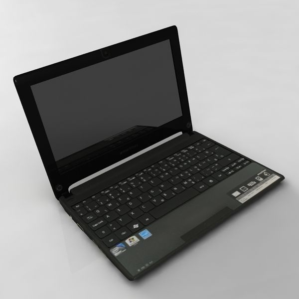 notebook laptop ACER eMachines 355 black 3D model_6