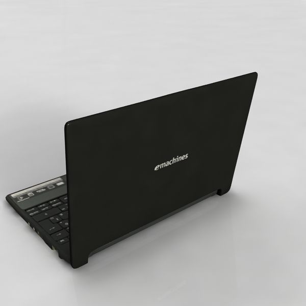 notebook laptop ACER eMachines 355 black 3D model_3