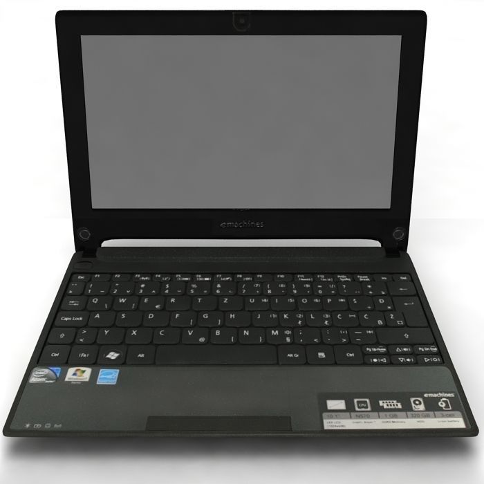 notebook laptop ACER eMachines 355 black 3D model_7