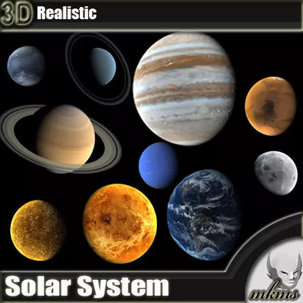 solar system 3D model_0