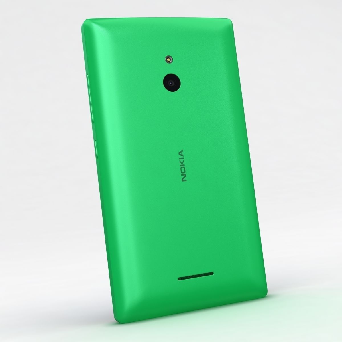 Nokia XL and XL Dual Bright Green 3D model_3