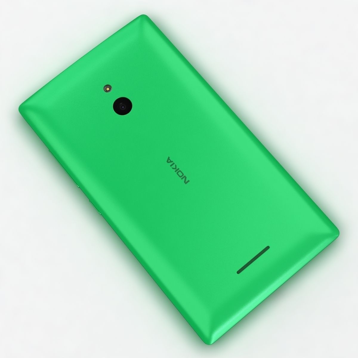 Nokia XL and XL Dual Bright Green 3D model_11