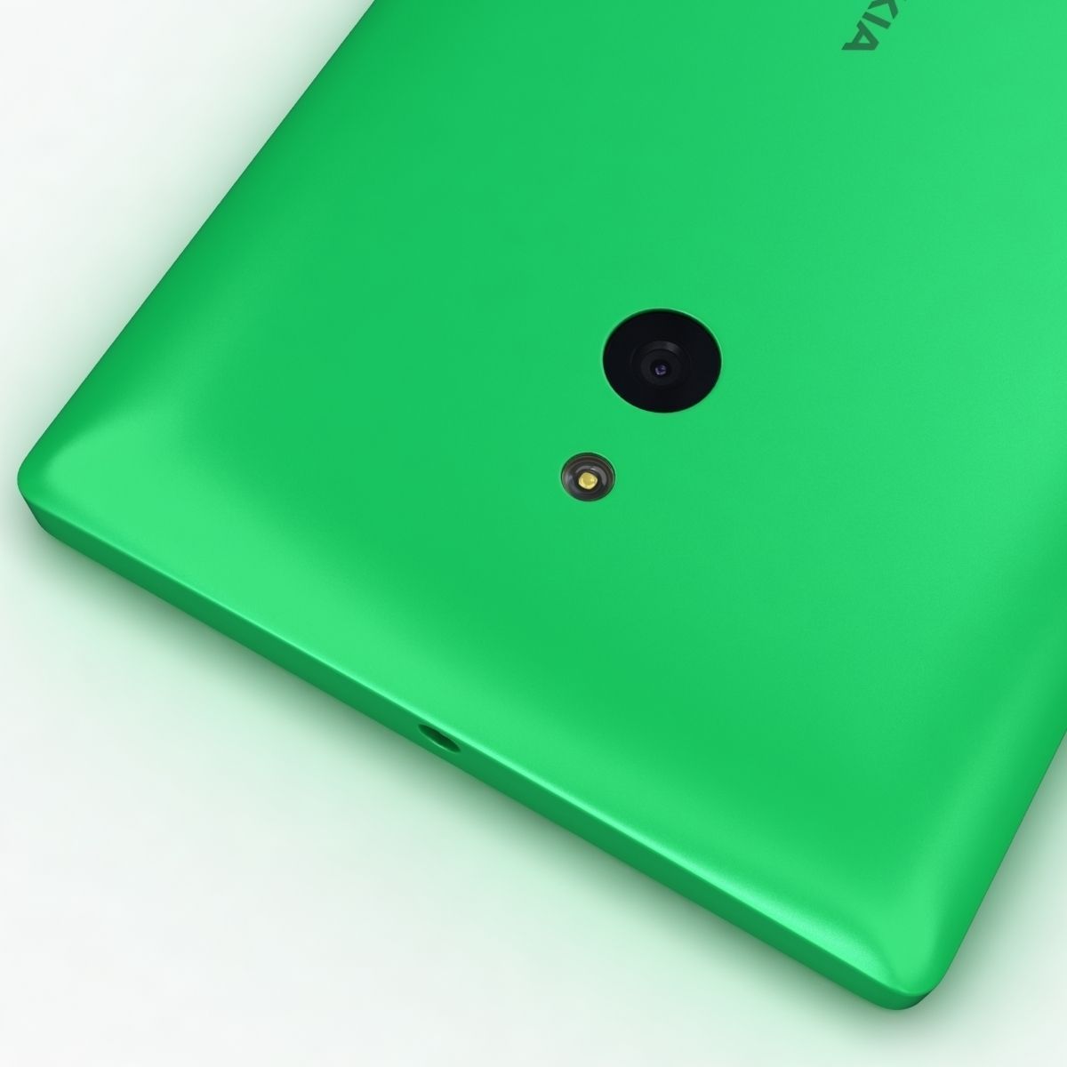 Nokia XL and XL Dual Bright Green 3D model_14