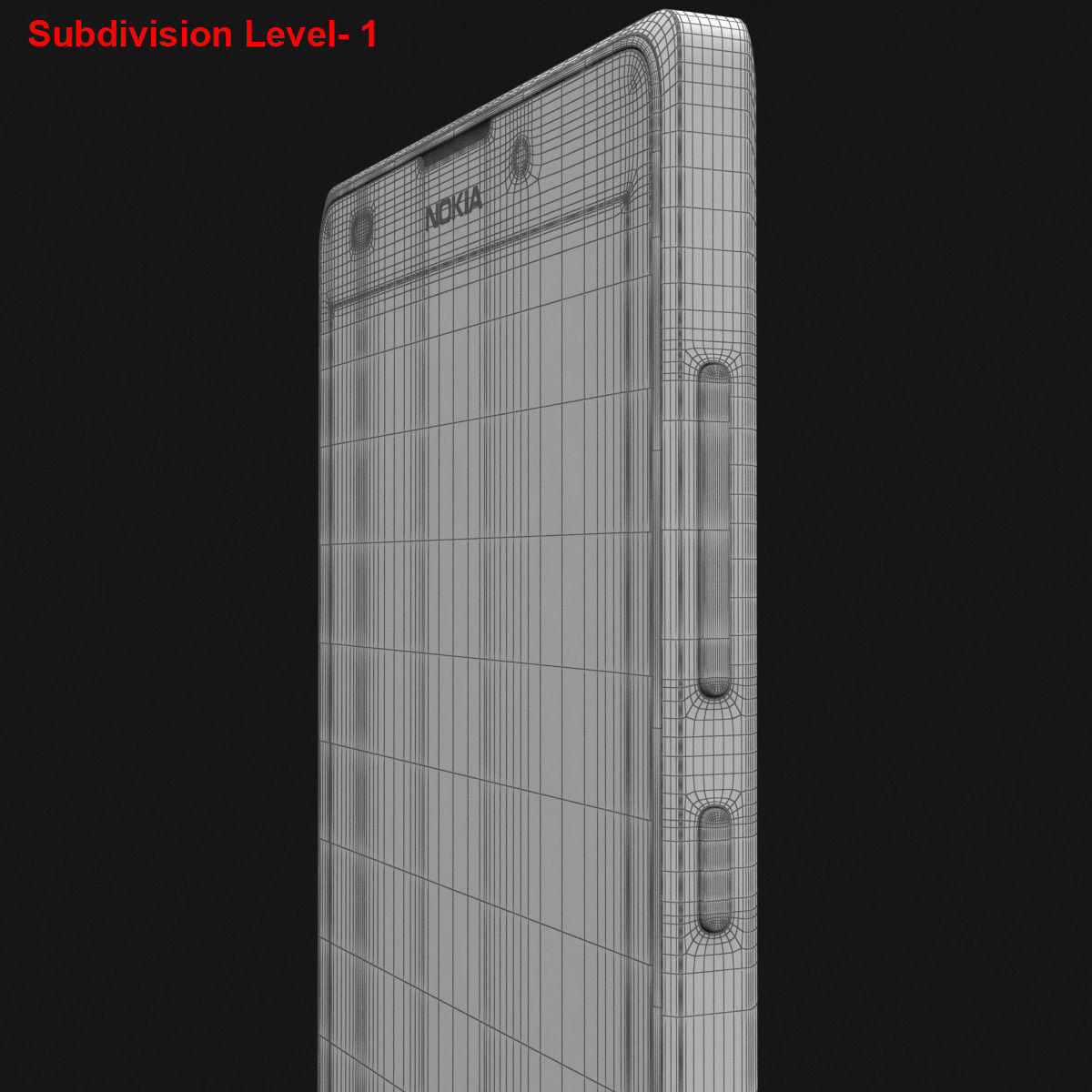 Nokia XL and XL Dual Bright Green 3D model_30