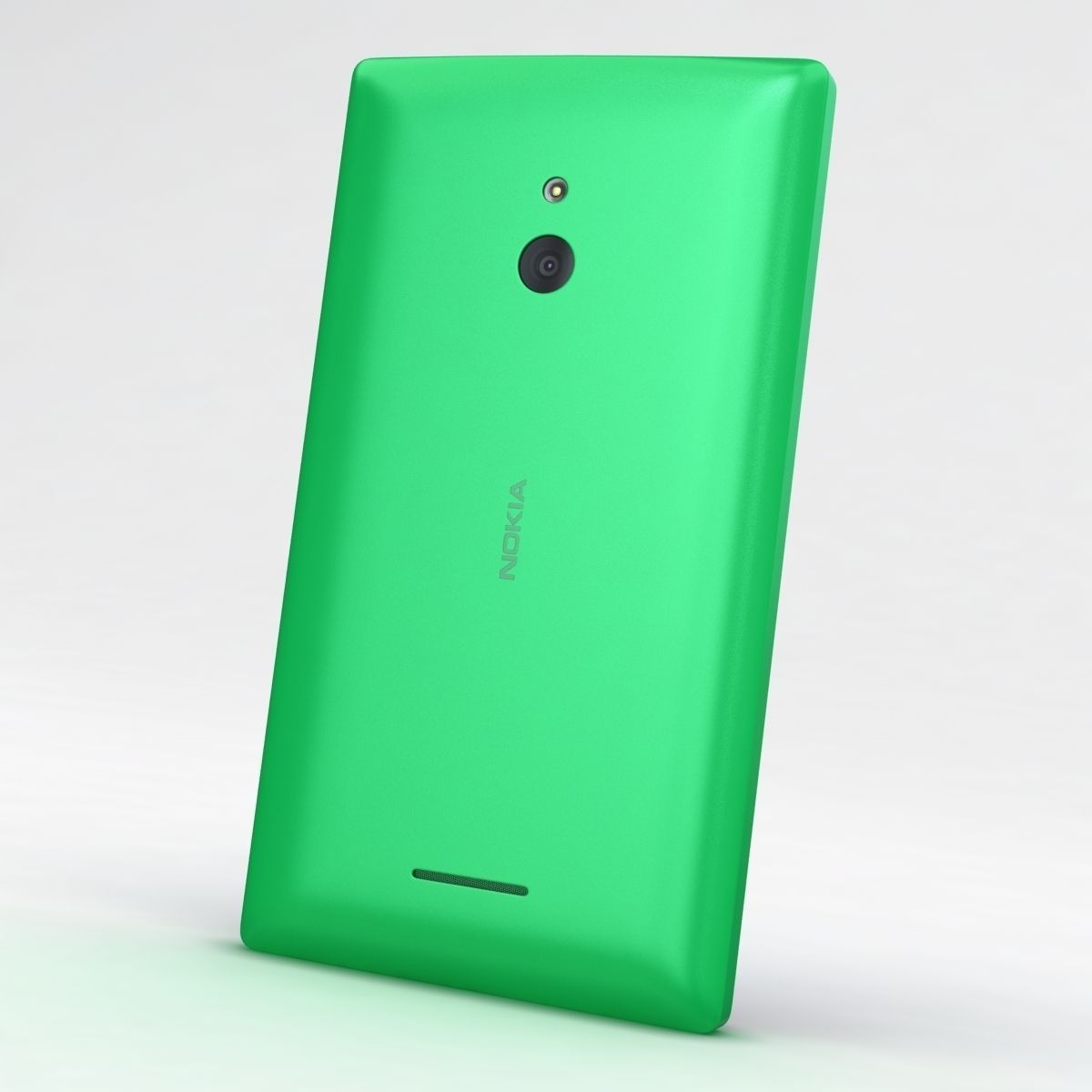 Nokia XL and XL Dual Bright Green 3D model_4
